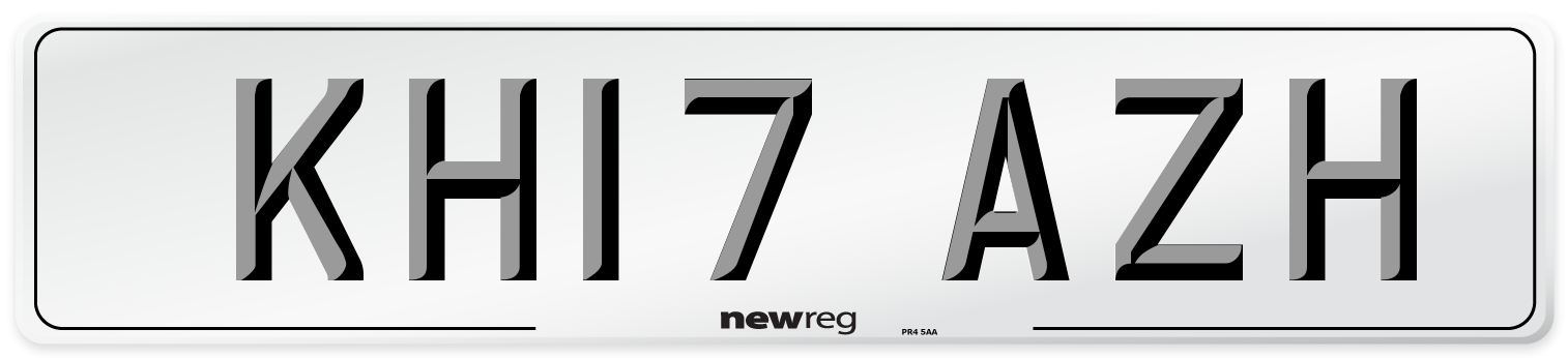KH17 AZH Number Plate from New Reg